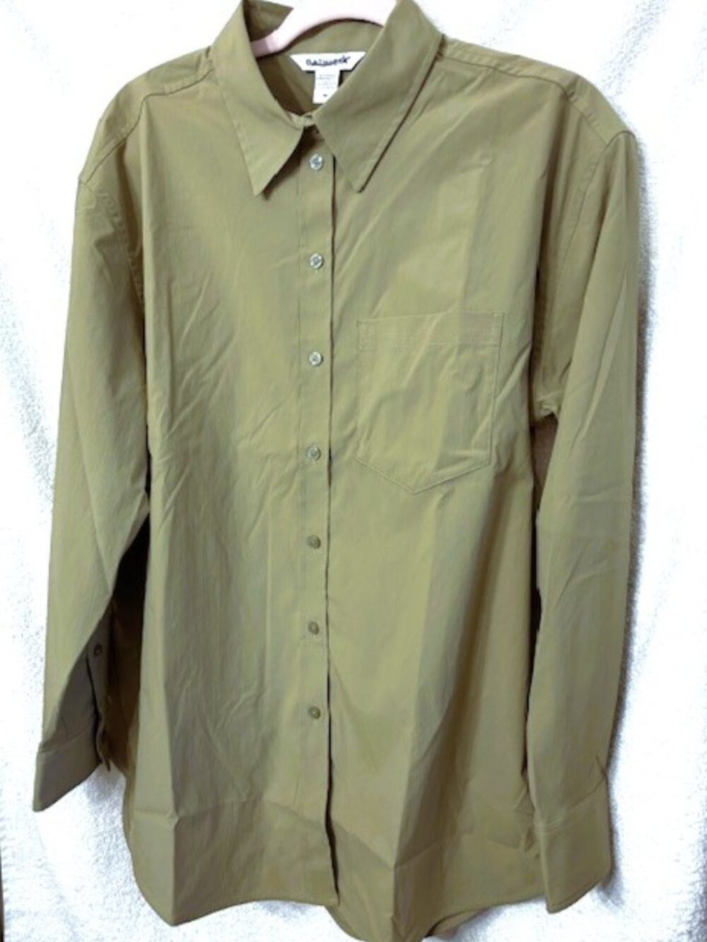 Athleta light olive oversized shirt jacket NWOT Size M